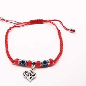 Evil Eye Heart Bracelet